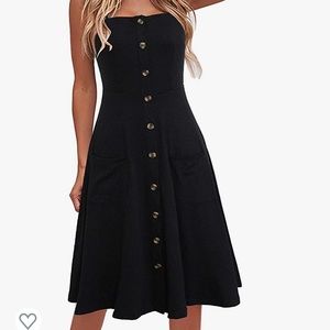 Berydress Amazon Button Down Cami Midi Dress